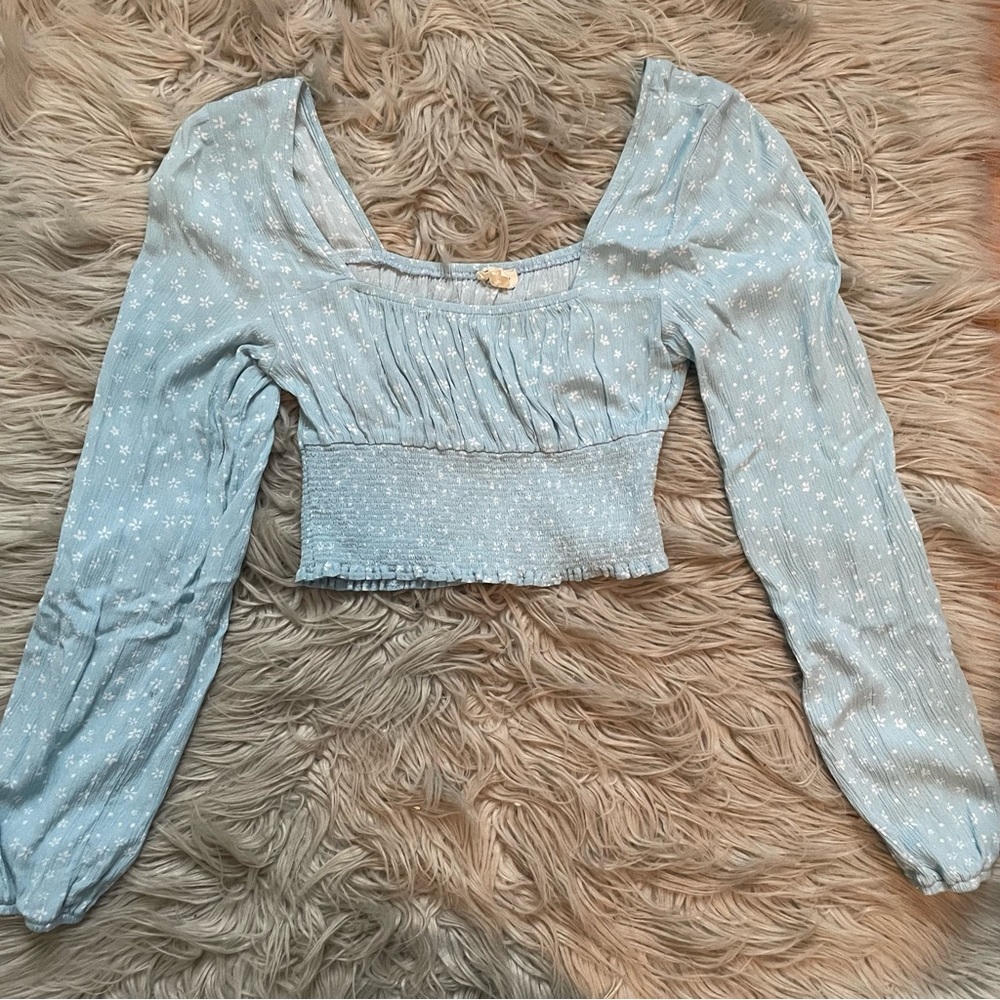La Hearts Long Sleeve Blouse